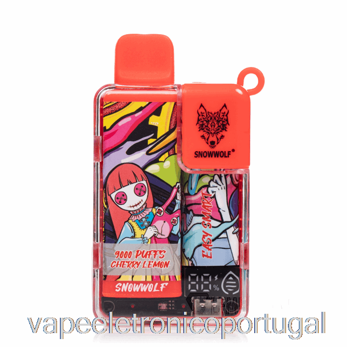 Vape Eletrônico Snowwolf Easy Smart Ea9000 Descartável Cereja Limão